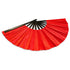 Glitter Red X - Large Hand Fan - Flags Importer