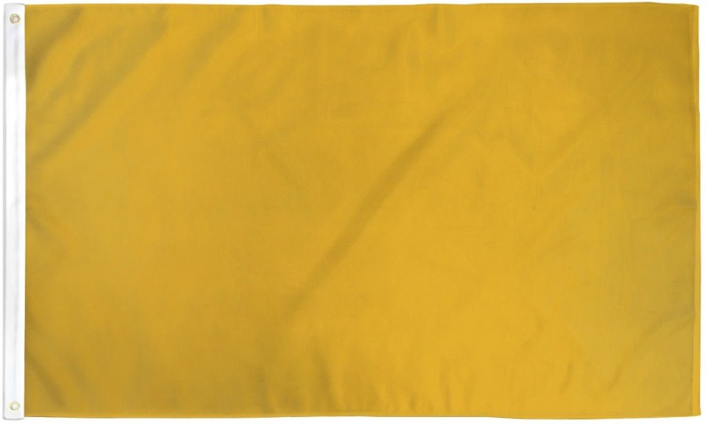 Gold Solid Color Flag 2x3ft Poly - Flags Importer