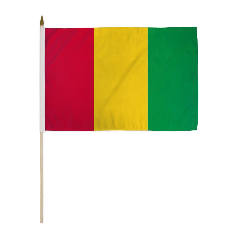 Guinea 12x18in Stick Flag - Flags Importer