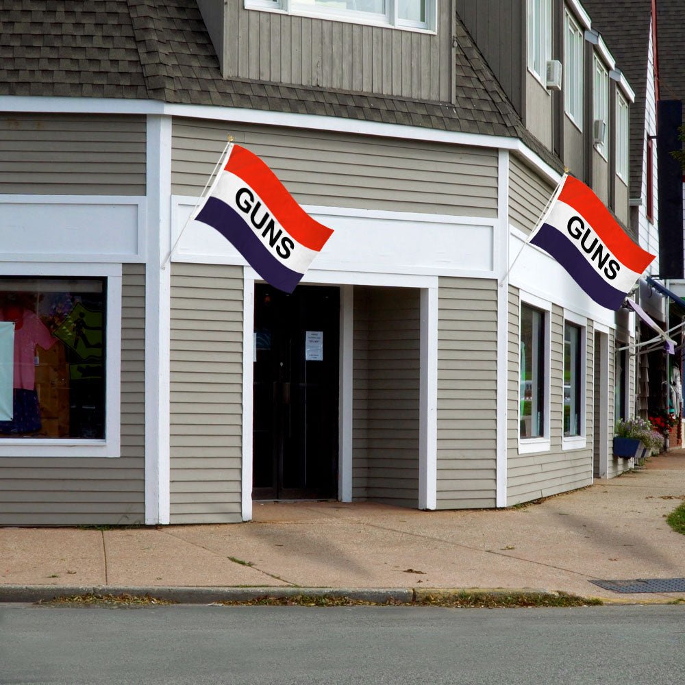 Guns Flag 3x5ft Poly - Flags Importer