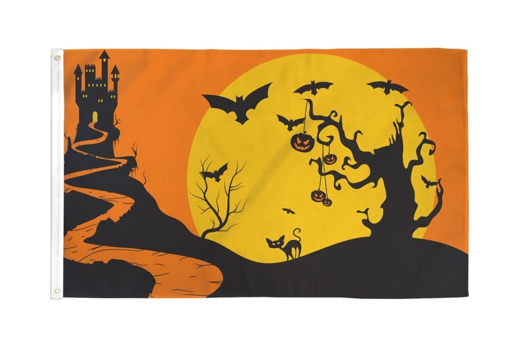 Halloween Night Flag 3x5ft Poly - Flags Importer