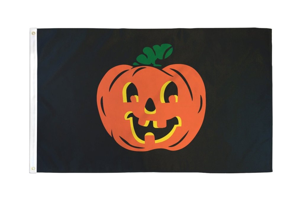 Halloween Pumpkin Flag 3x5ft Poly - Flags Importer
