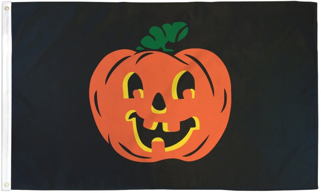 Halloween Pumpkin Flag 3x5ft Poly - Flags Importer