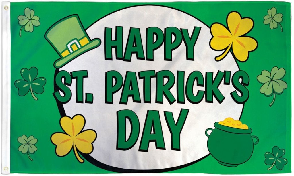 Happy St. Patrick's Day Flag 3x5ft Poly - Flags Importer