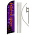 Haunted House Windless Banner Flag & Pole Kit - Flags Importer
