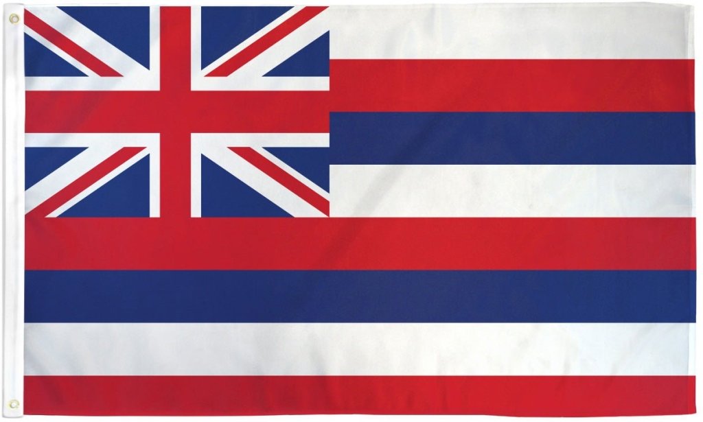 Hawaii UltraBreeze 3x5ft Poly Flag - Flags Importer
