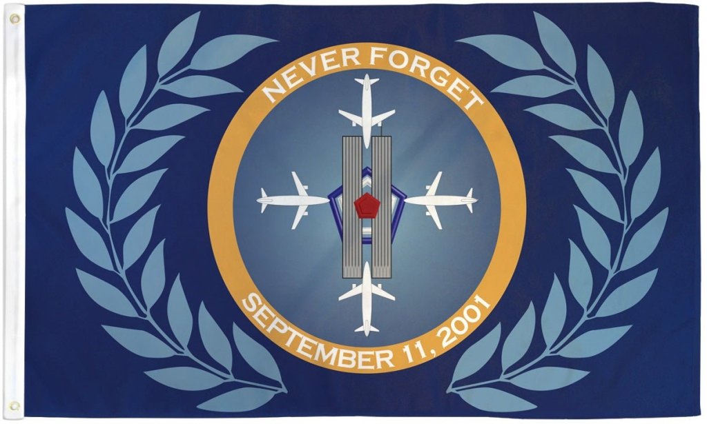 Heroes of 9/11 Flag 3x5ft Poly - Flags Importer