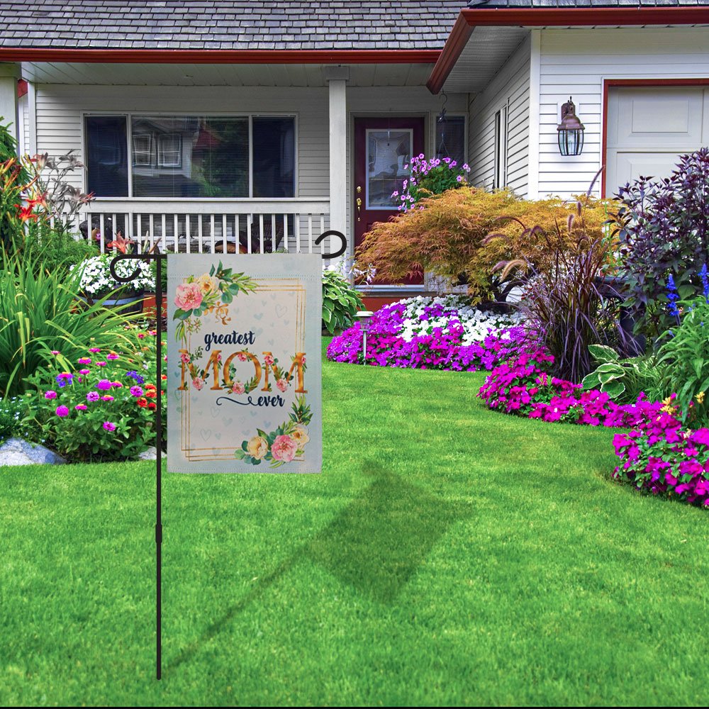 H&G Studios Greatest Mom Ever 12x18in Garden Flag - Flags Importer