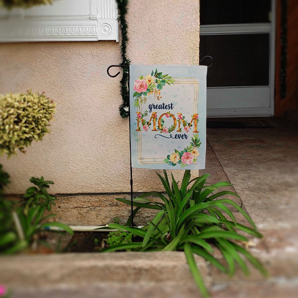 H&G Studios Greatest Mom Ever 12x18in Garden Flag - Flags Importer