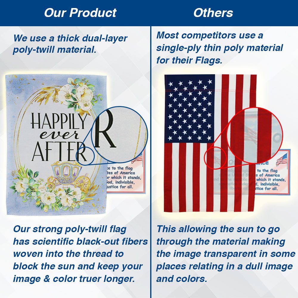 H&G Studios Happily Ever After (Fairy Tale) 12x18in Garden Flag - Flags Importer