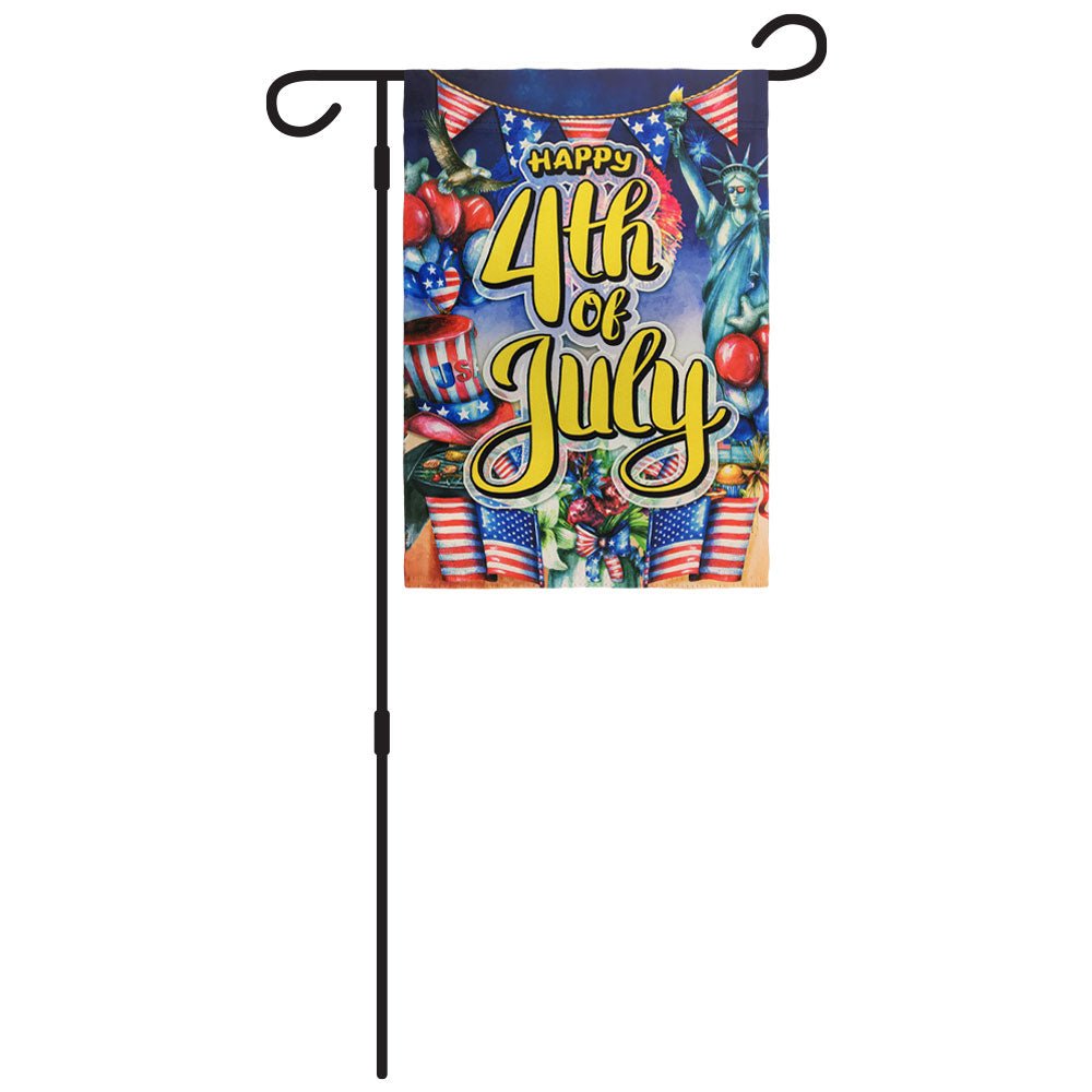 H&G Studios Happy 4th of July (Party) 12x18in Garden Flag - Flags Importer