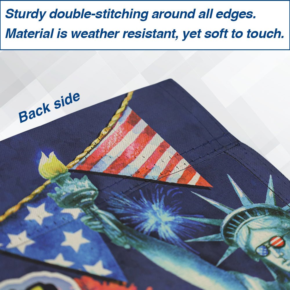 H&G Studios Happy 4th of July (Party) 12x18in Garden Flag - Flags Importer