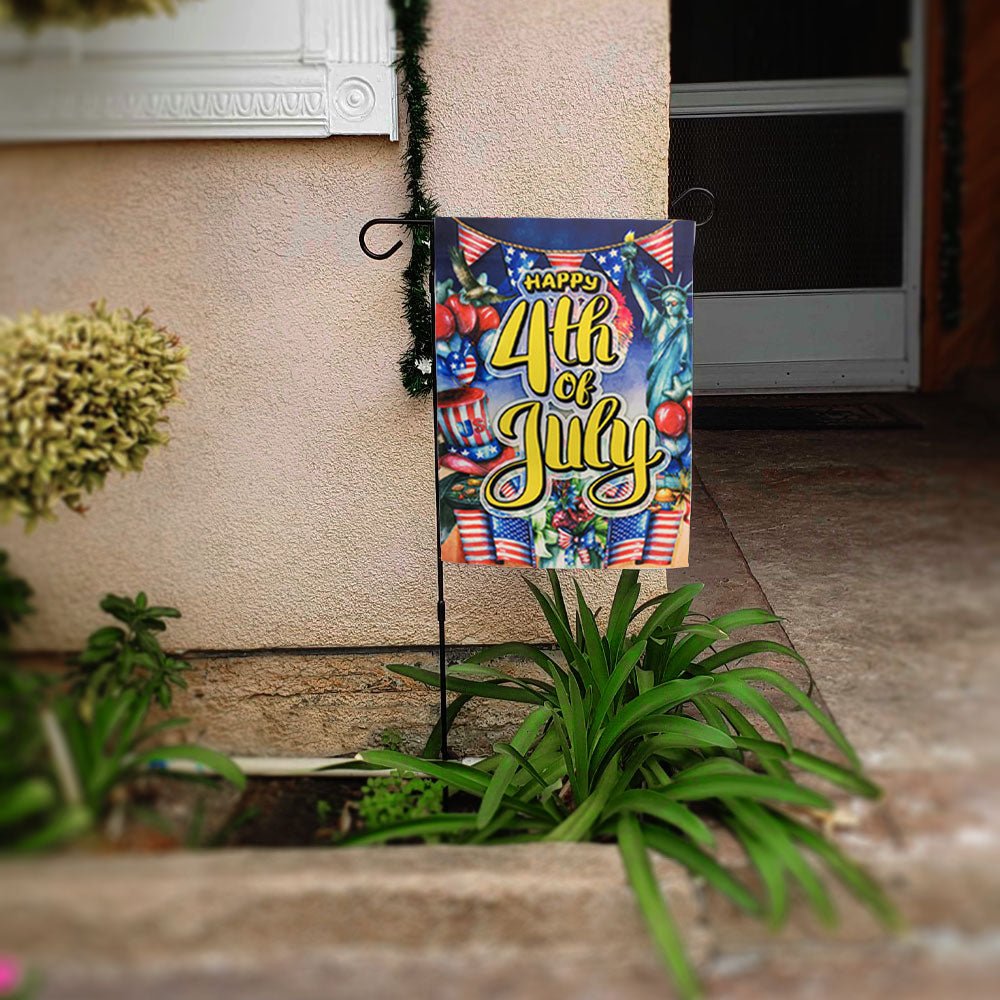 H&G Studios Happy 4th of July (Party) 12x18in Garden Flag - Flags Importer