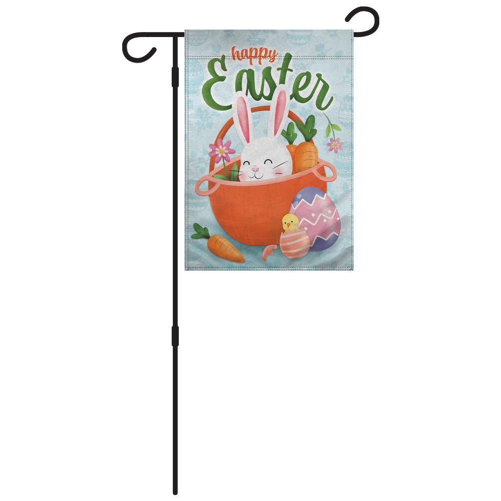 H&G Studios Happy Easter (Bunny) 12x18in Garden Flag - Flags Importer