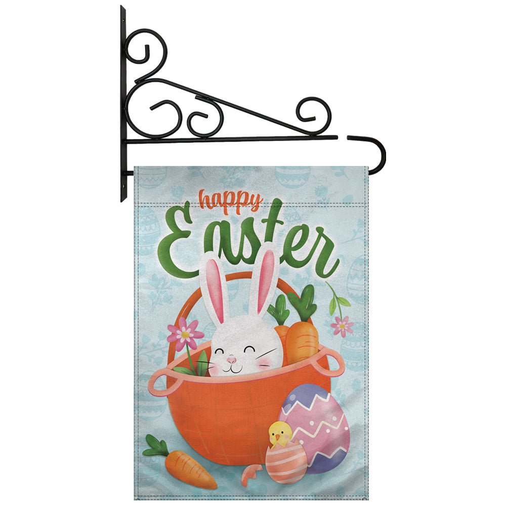 H&G Studios Happy Easter (Bunny) 12x18in Garden Flag - Flags Importer