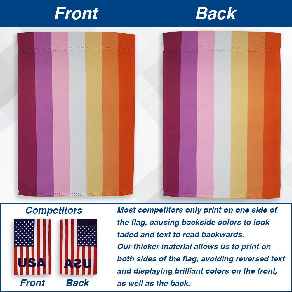 H&G Studios Lesbian (Sunset) 12x18in Garden Flag - Flags Importer