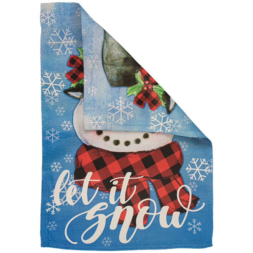 H&G Studios Let it Snow (Snowman) 12x18in Garden Flag - Flags Importer