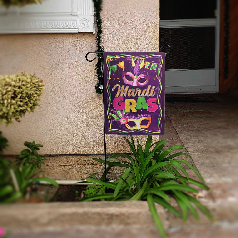H&G Studios Mardi Gras (Carnival) 12x18in Garden Flag - Flags Importer