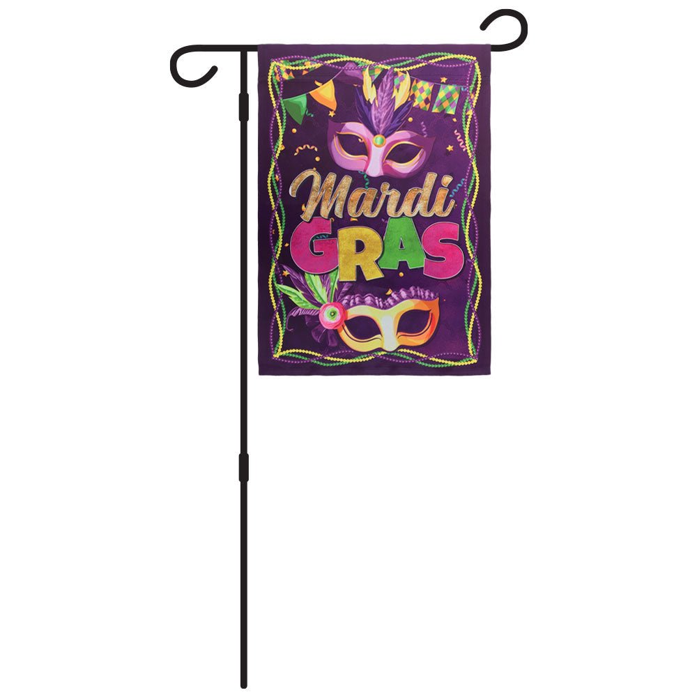 H&G Studios Mardi Gras (Carnival) 12x18in Garden Flag - Flags Importer