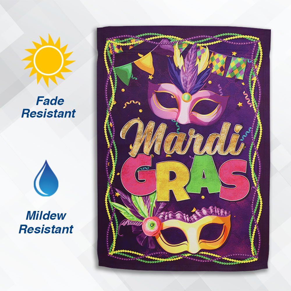 H&G Studios Mardi Gras (Carnival) 12x18in Garden Flag - Flags Importer