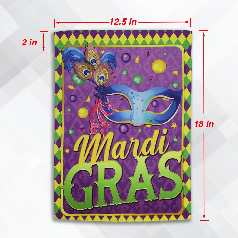 H&G Studios Mardi Gras (Jamboree) 12x18in Garden Flag - Flags Importer