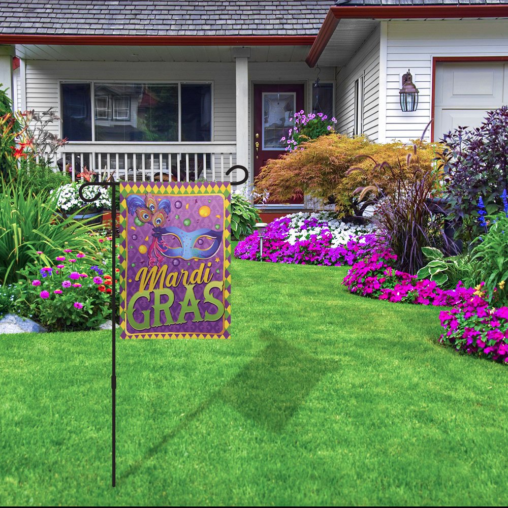 H&G Studios Mardi Gras (Jamboree) 12x18in Garden Flag - Flags Importer