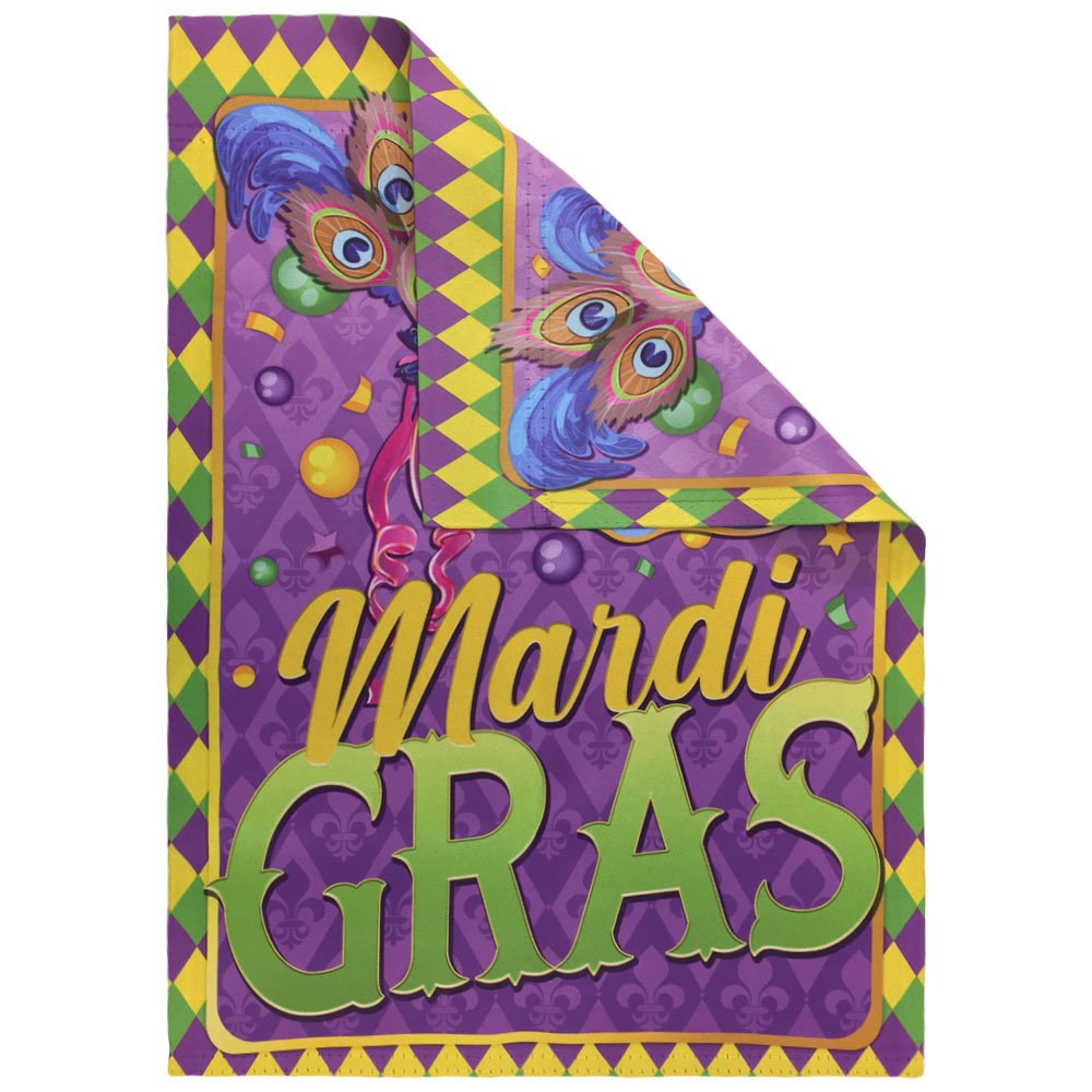 H&G Studios Mardi Gras (Jamboree) 12x18in Garden Flag - Flags Importer