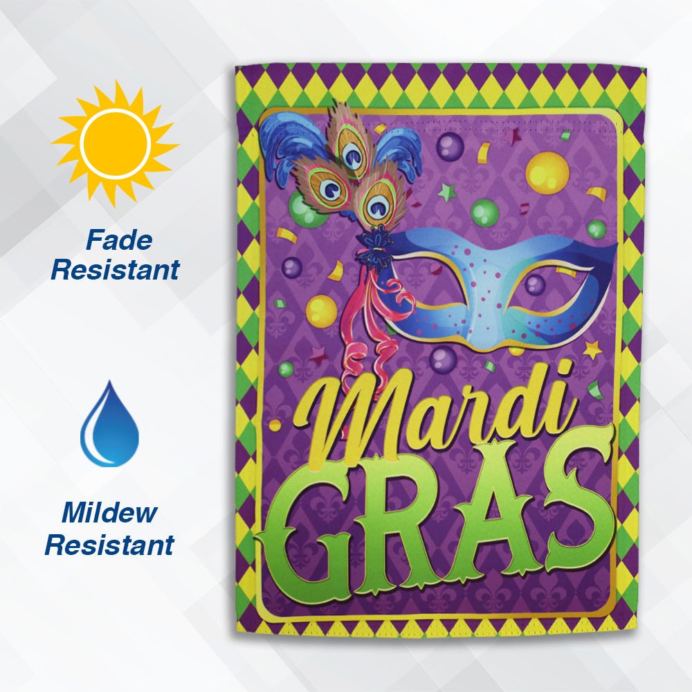 H&G Studios Mardi Gras (Jamboree) 12x18in Garden Flag - Flags Importer