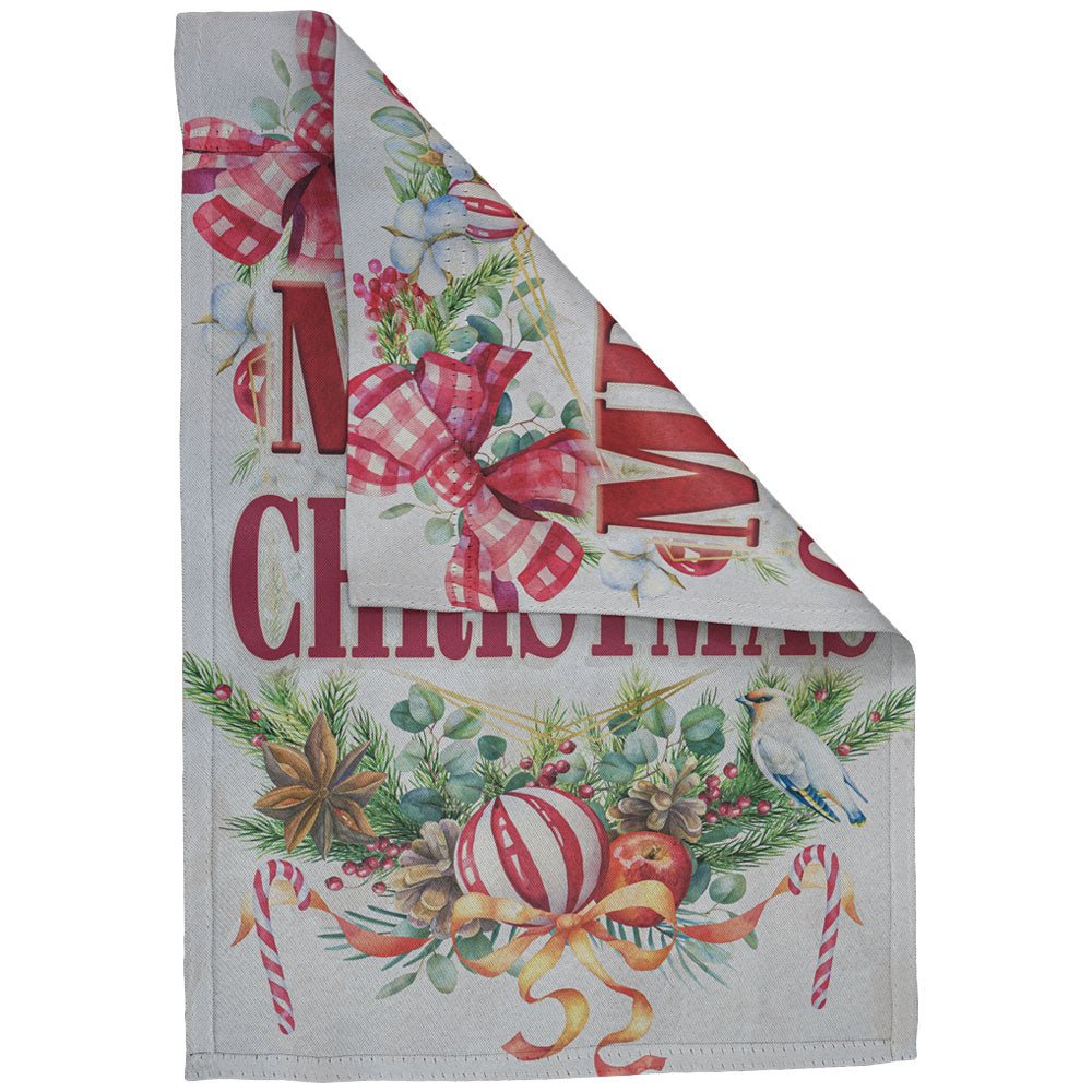 H&G Studios Merry Christmas (Holly) 12x18in Garden Flag - Flags Importer