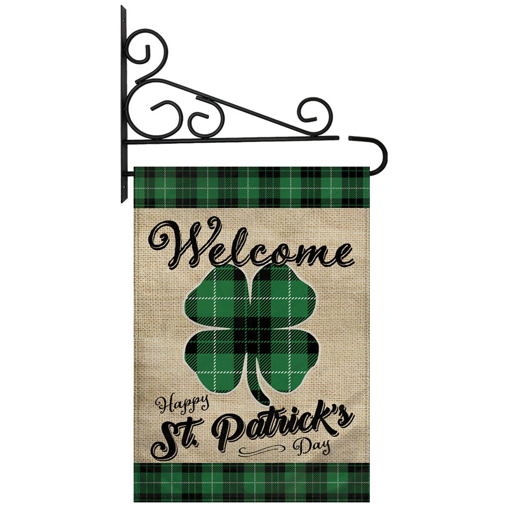 H&G Studios St. Patrick's Day (Welcome) 12x18in Garden Flag - Flags Importer