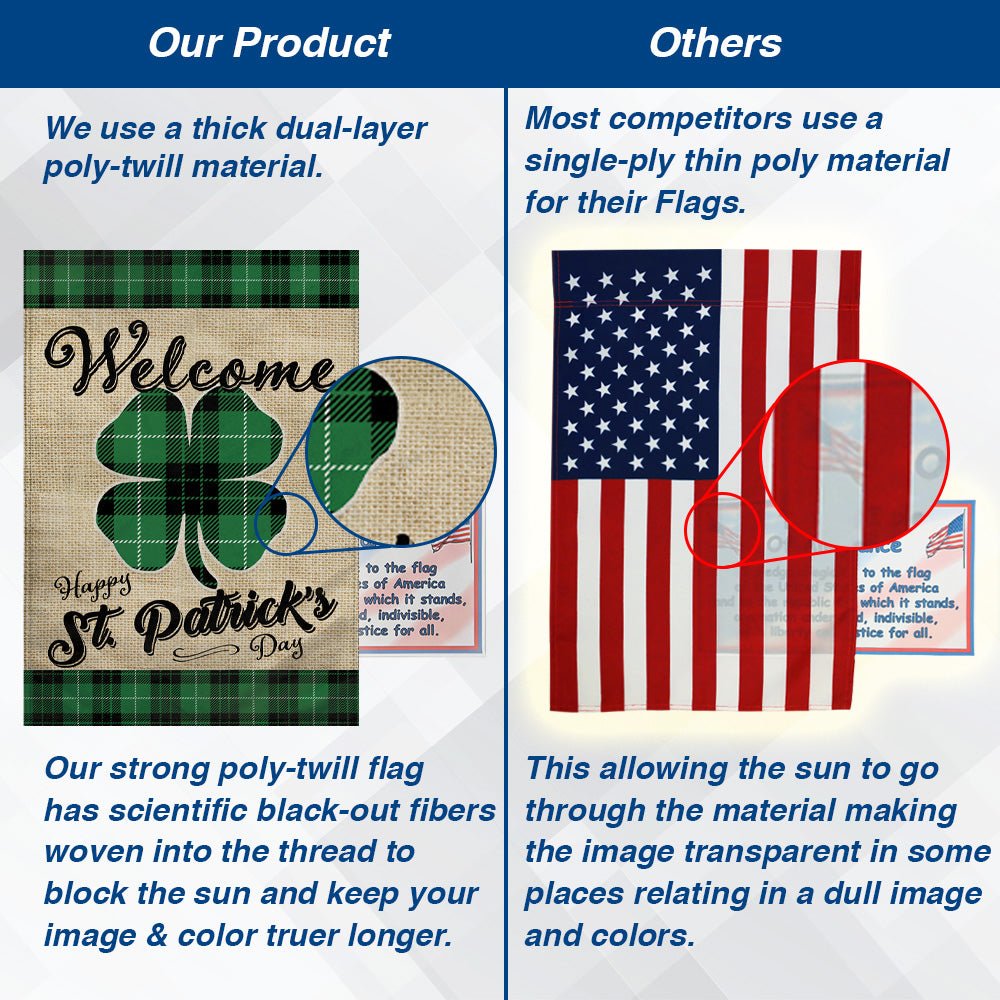 H&G Studios St. Patrick's Day (Welcome) 12x18in Garden Flag - Flags Importer