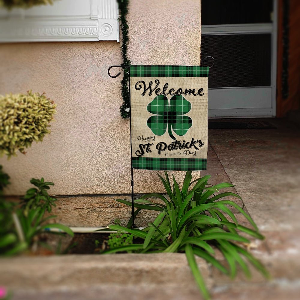 H&G Studios St. Patrick's Day (Welcome) 12x18in Garden Flag - Flags Importer