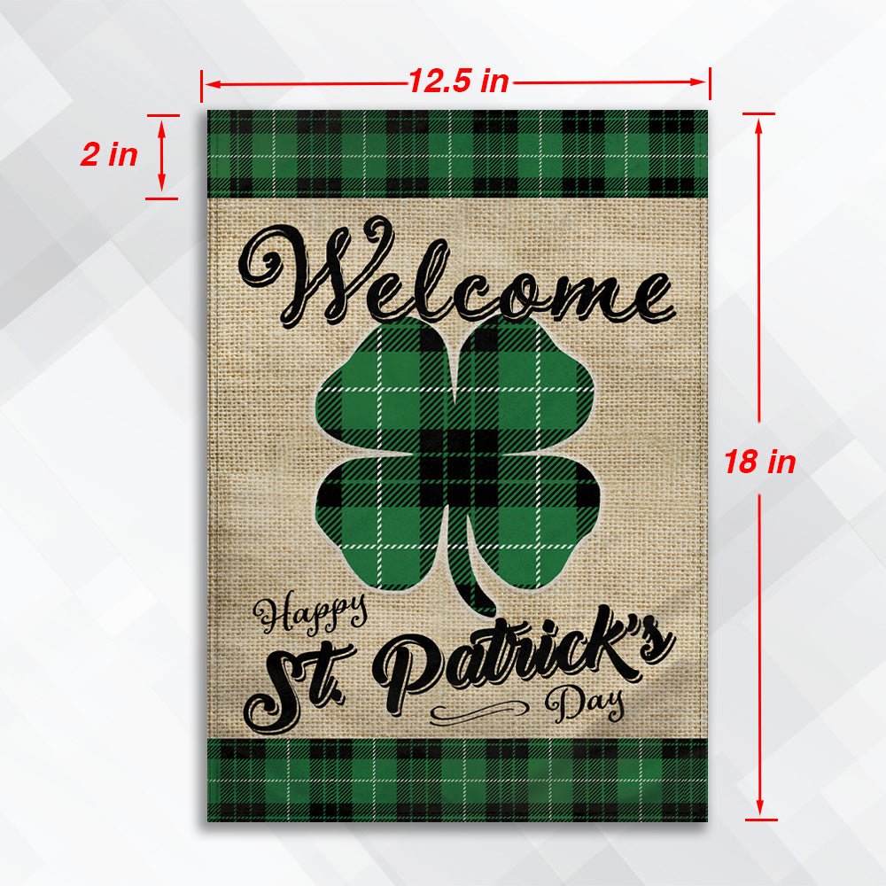 H&G Studios St. Patrick's Day (Welcome) 12x18in Garden Flag - Flags Importer