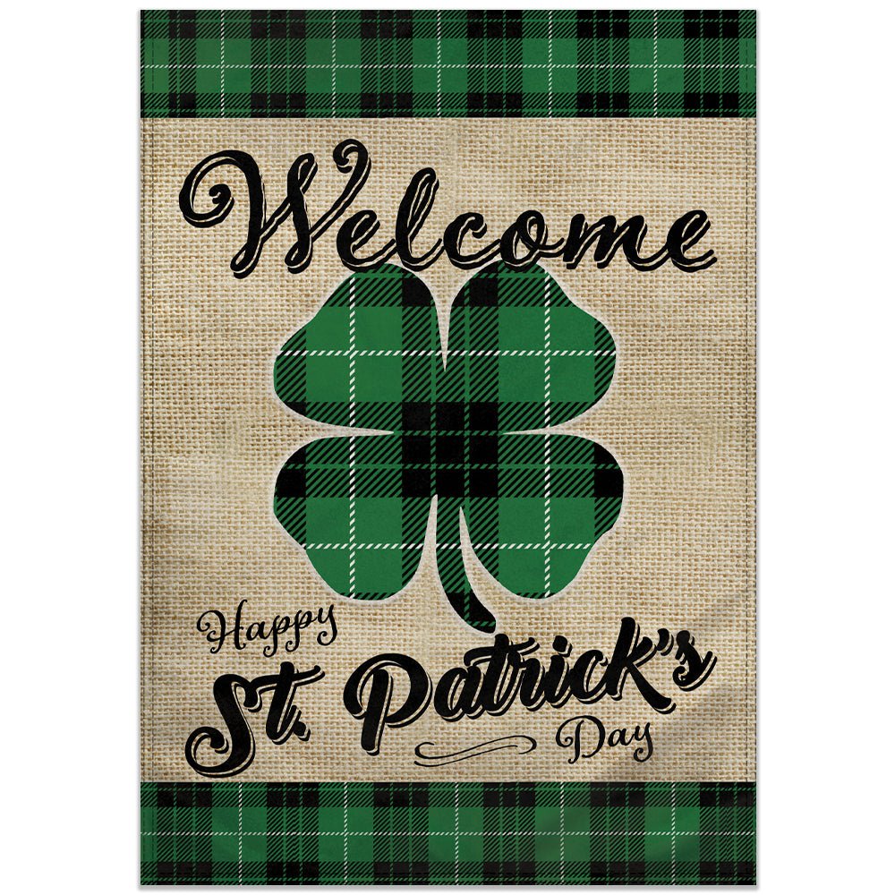 H&G Studios St. Patrick's Day (Welcome) 12x18in Garden Flag - Flags Importer