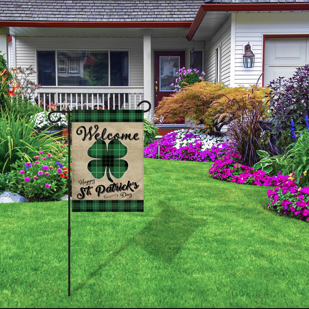 H&G Studios St. Patrick's Day (Welcome) 12x18in Garden Flag - Flags Importer