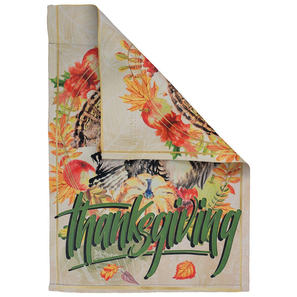 H&G Studios Thanksgiving (Turkey) 12x18in Garden Flag - Flags Importer