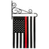 H&G Studios Thin Red Line 12x18in Garden Flag - Flags Importer