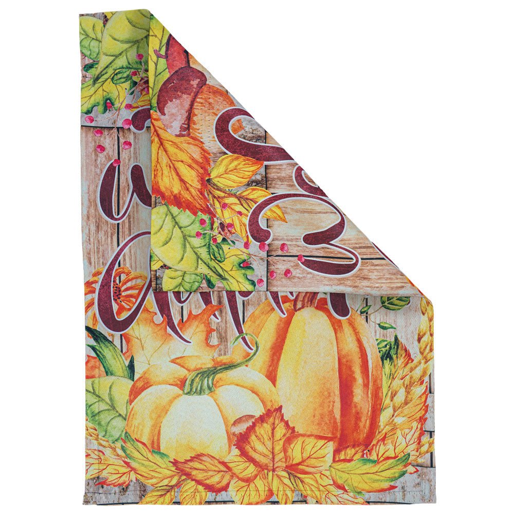 H&G Studios Welcome Autumn (Pumpkins) 12x18in Garden Flag - Flags Importer