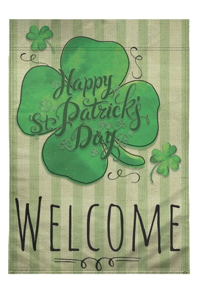 H&G Studios Welcome (St. Patrick's Day) 12x18in Garden Flag - Flags Importer