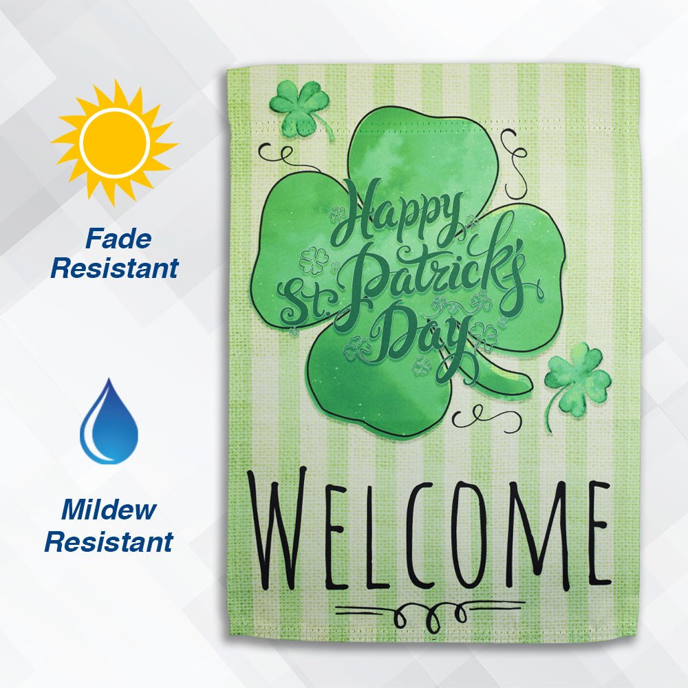 H&G Studios Welcome (St. Patrick's Day) 12x18in Garden Flag - Flags Importer