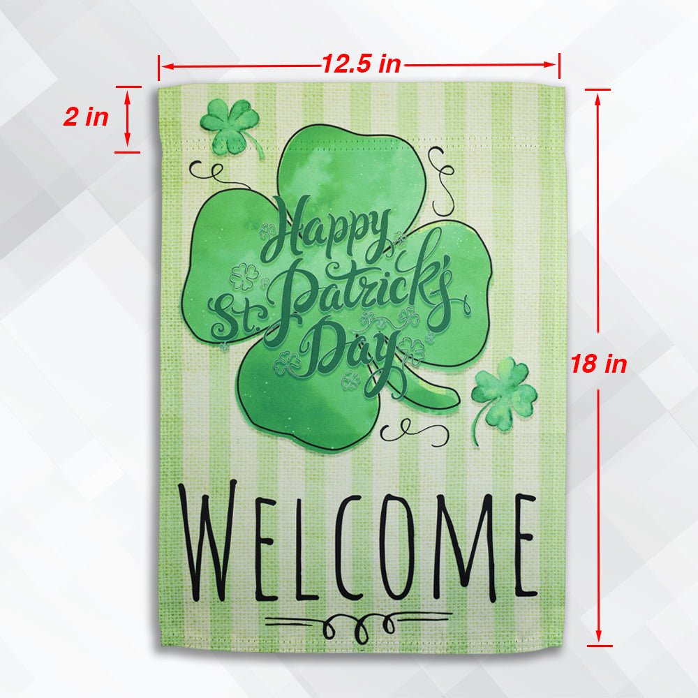 H&G Studios Welcome (St. Patrick's Day) 12x18in Garden Flag - Flags Importer
