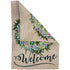 H&G Studios Welcome (Wreath Bird) 12x18in Garden Flag - Flags Importer