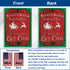 H&G Studios Santa's Parking Printed Polyester Flag 12in by 18in Double Sided Printing