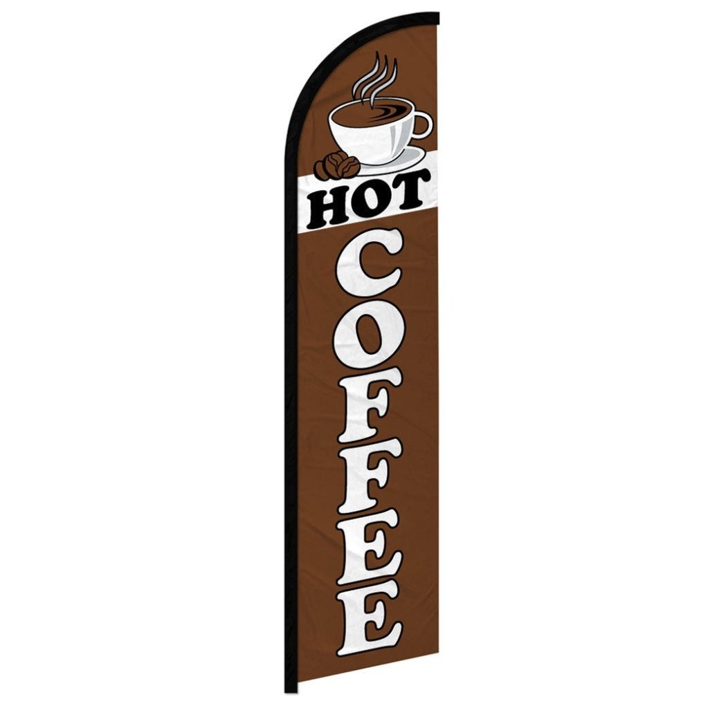 Hot Coffee Windless Banner Flag - Flags Importer