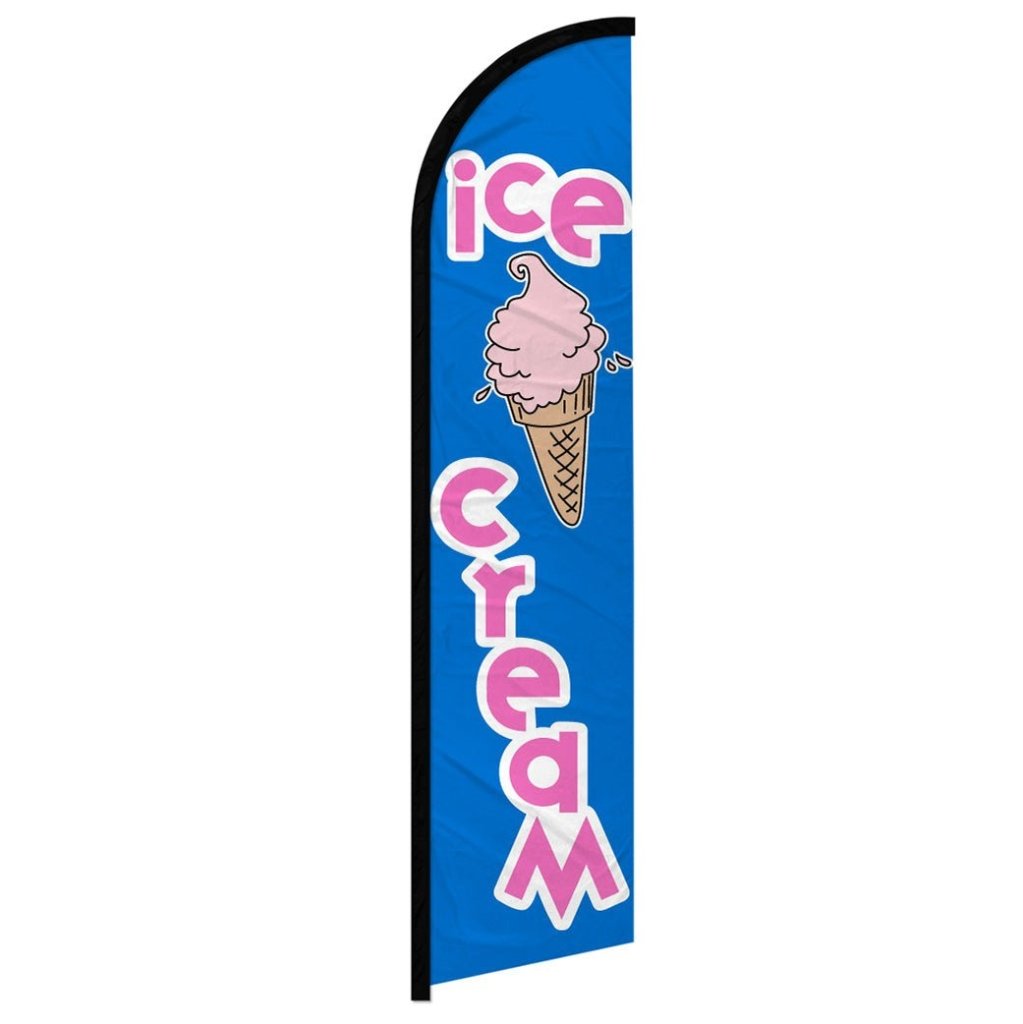 Ice Cream Windless Banner Flag - Flags Importer