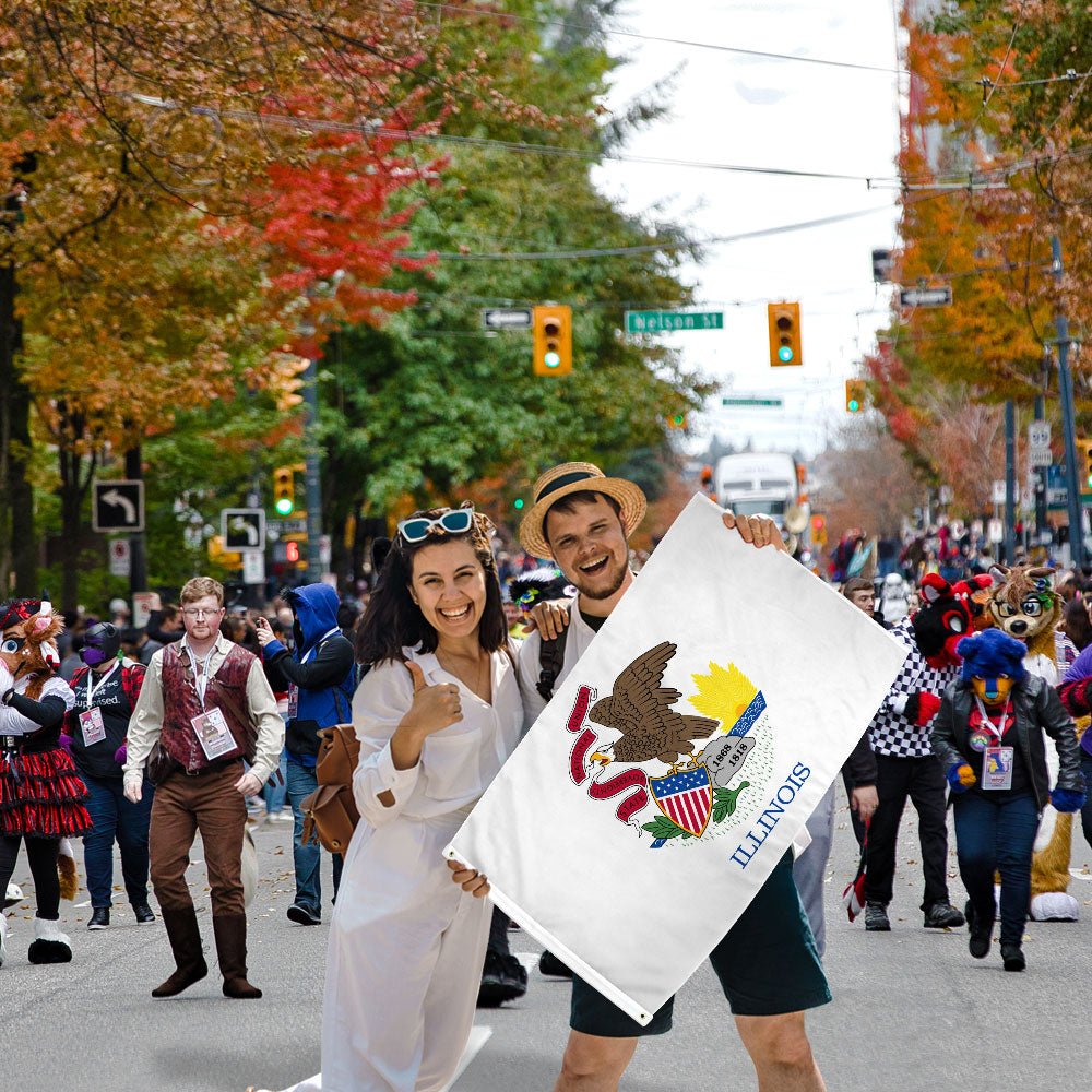 Illinois Flag 2x3ft Poly - Flags Importer