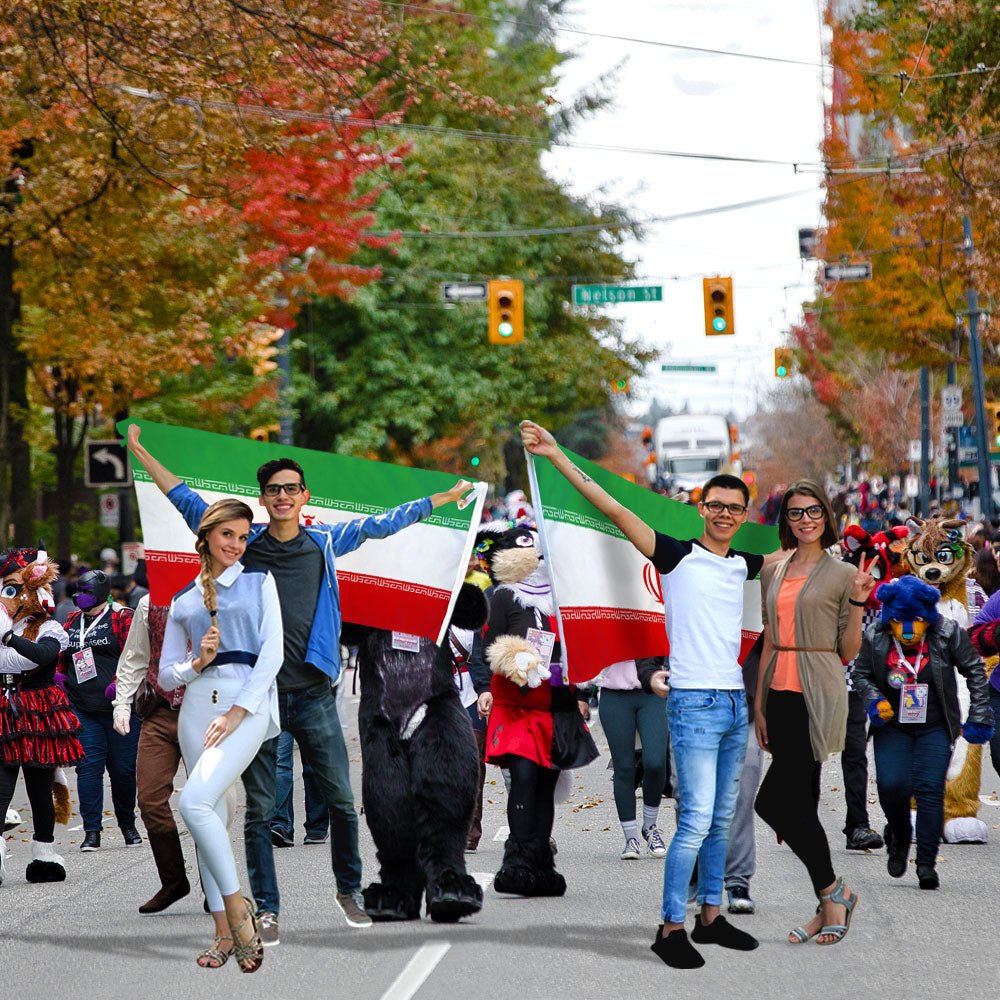 Iran Flag 3x5ft Poly - Flags Importer