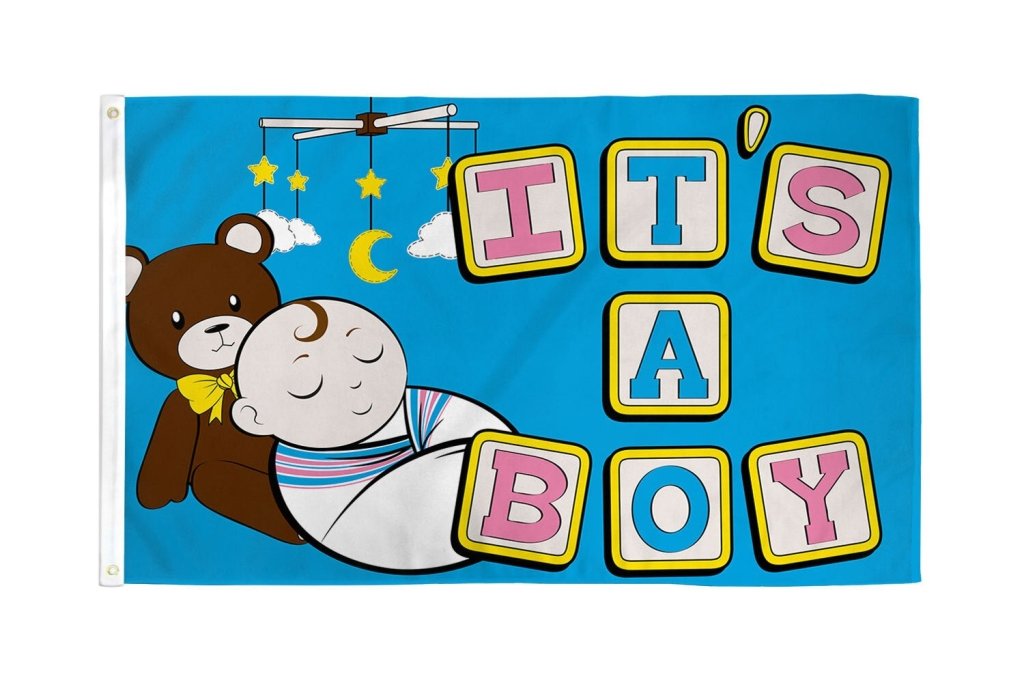 It's a Boy Flag 3x5ft Poly - Flags Importer
