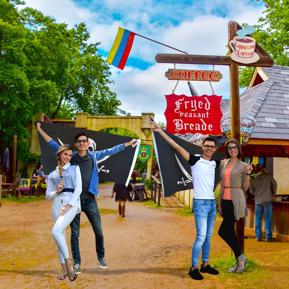 Jack Rackham Pirate Flag 3x5ft Poly - Flags Importer