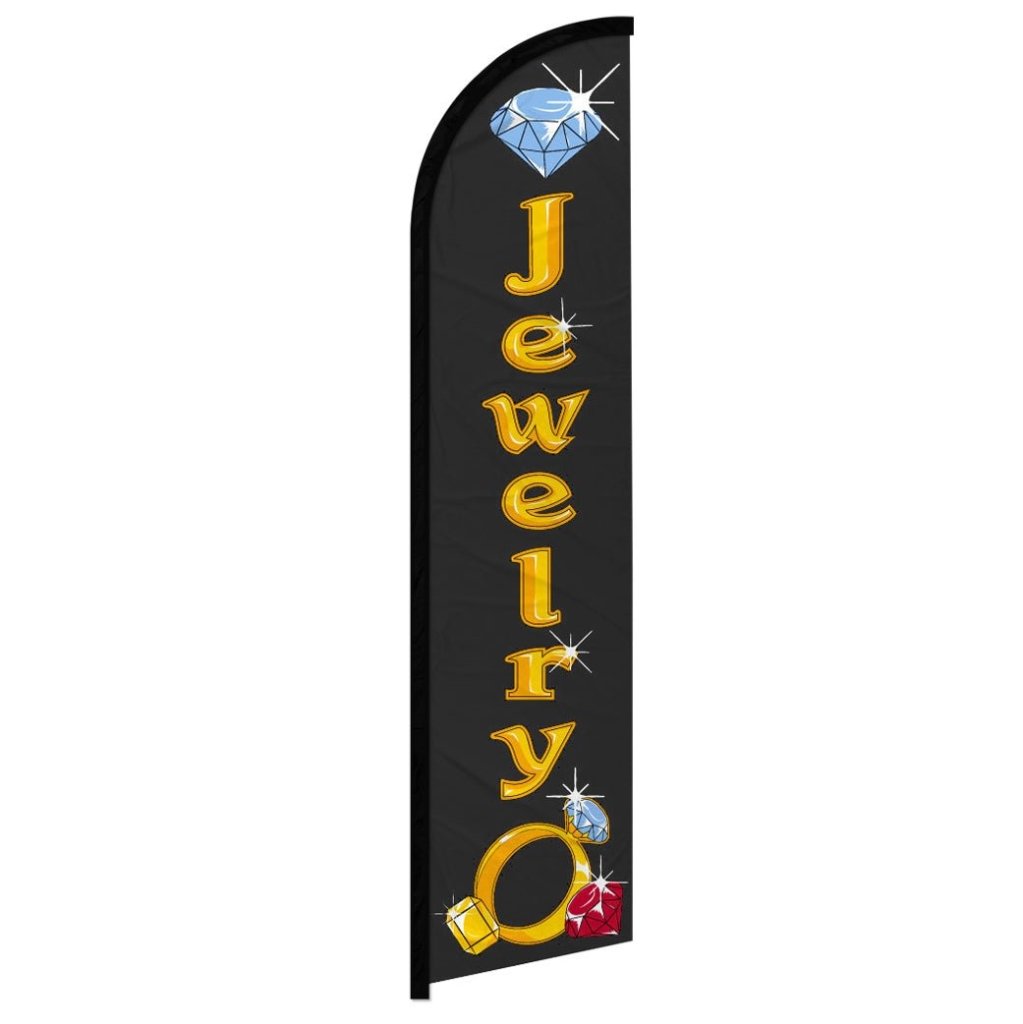 Jewelry Windless Banner Flag - Flags Importer